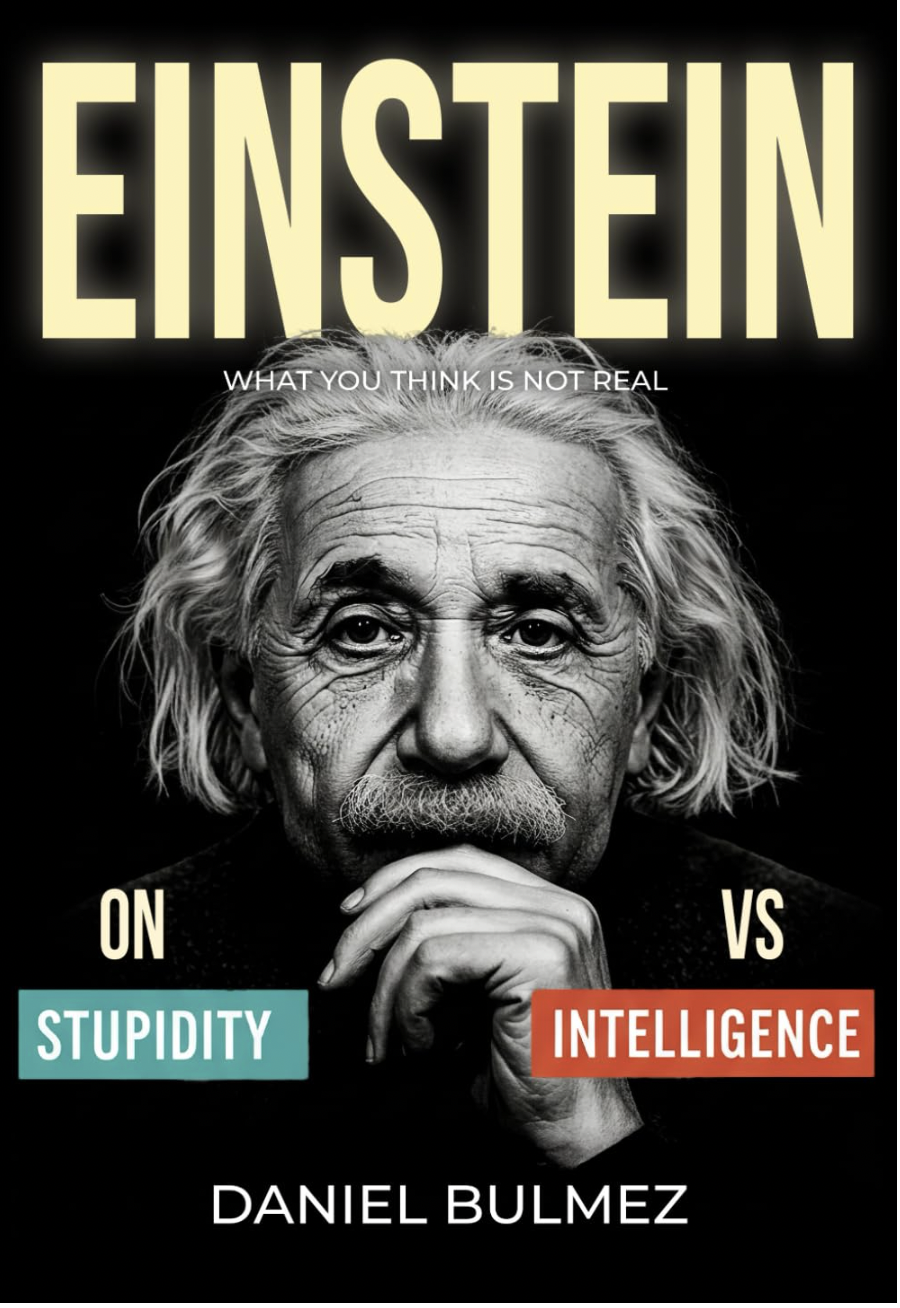 Einstein on Stupidity vs Intelligence: What You Think Is Not Real (Awaken Your Genious) cover